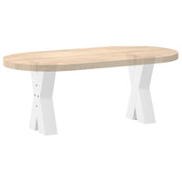 Kavos staliuko kojelės, X formos, 2 vnt., baltos, 38x(42 - 43) cm, plienas - Namų Idėja