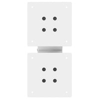 Kavos staliuko kojelės, X formos, 2 vnt., baltos, 40x(30 - 31) cm, plienas - Namų Idėja