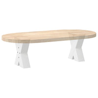 Kavos staliuko kojelės, X formos, 2 vnt., baltos, 40x(30 - 31) cm, plienas - Namų Idėja