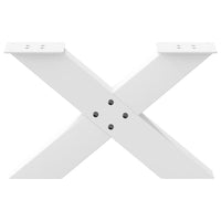 Kavos staliuko kojelės, X formos, 2 vnt., baltos, 50x(30 - 31) cm, plienas - Namų Idėja