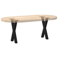 Kavos staliuko kojelės, X formos, 2 vnt., juodos, 28x(42 - 43) cm, plienas - Namų Idėja