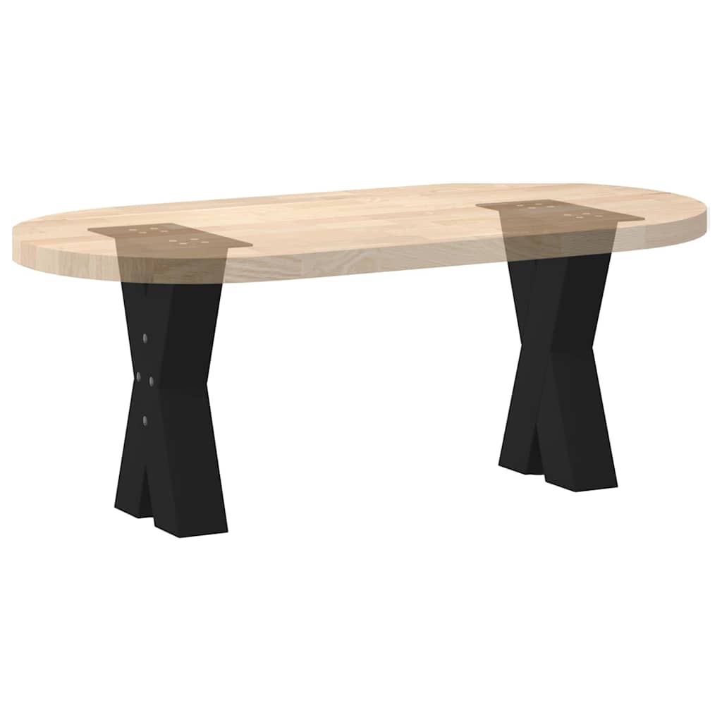 Kavos staliuko kojelės, X formos, 2 vnt., juodos, 28x(42 - 43) cm, plienas - Namų Idėja