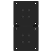 Kavos staliuko kojelės, X formos, 2 vnt., juodos, 28x(42 - 43) cm, plienas - Namų Idėja