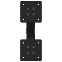 Kavos staliuko kojelės, X formos, 2 vnt., juodos, 28x(42 - 43) cm, plienas - Namų Idėja