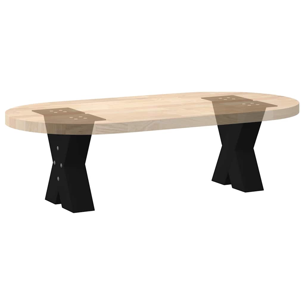 Kavos staliuko kojelės, X formos, 2 vnt., juodos, 30x(30 - 31) cm, plienas - Namų Idėja