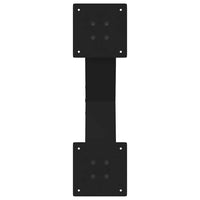 Kavos staliuko kojelės, X formos, 2 vnt., juodos, 50x(30 - 31) cm, plienas - Namų Idėja