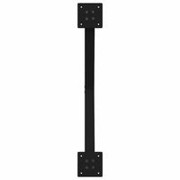 Kavos staliuko kojelės, X formos, 2 vnt., juodos, 70x(42 - 43) cm, plienas - Namų Idėja