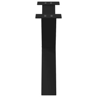 Kavos staliuko kojelės, X formos, 2 vnt., juodos, 70x(42 - 43) cm, plienas - Namų Idėja