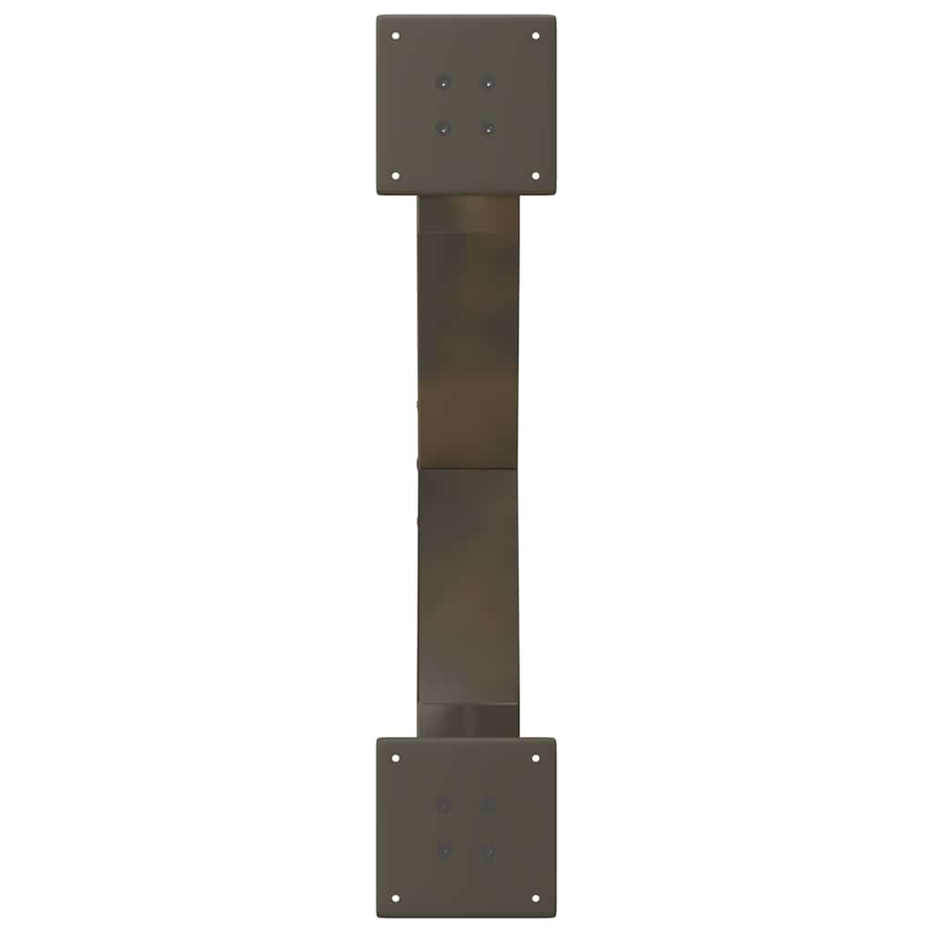Kavos staliuko kojelės, X formos, 2 vnt., natūralus plienas, 70x(30 - 31) cm, plienas - Namų Idėja