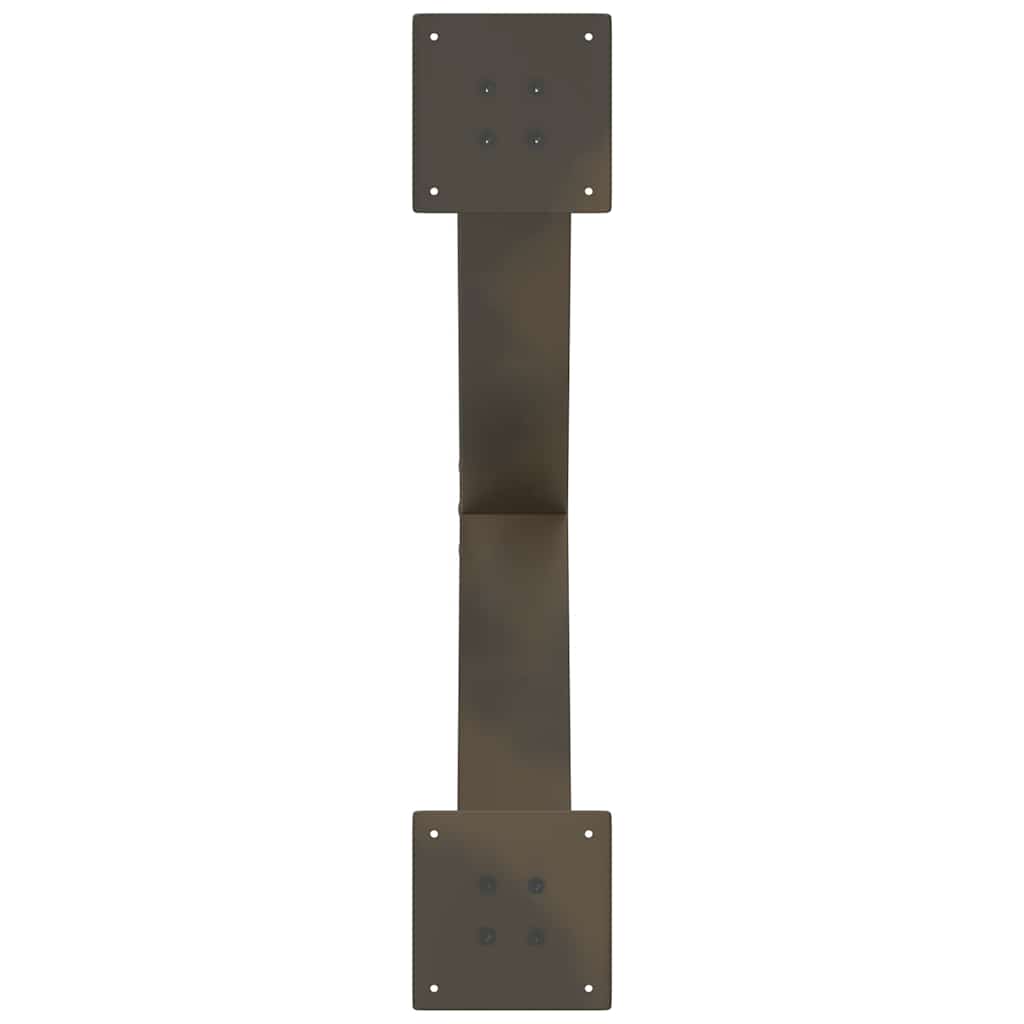 Kavos staliuko kojelės, X formos, 2 vnt., natūralus plienas, 70x(42 - 43) cm, plienas - Namų Idėja