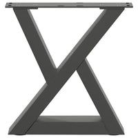 Kavos staliuko kojos, 2 vnt., antracito spalvos, 30x(30 - 31,3) cm, plienas - Namų Idėja