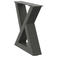 Kavos staliuko kojos, 2 vnt., antracito spalvos, 30x(30 - 31,3) cm, plienas - Namų Idėja