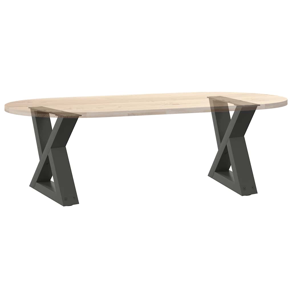 Kavos staliuko kojos, 2 vnt., antracito spalvos, 40x(30 - 31,3) cm, plienas - Namų Idėja
