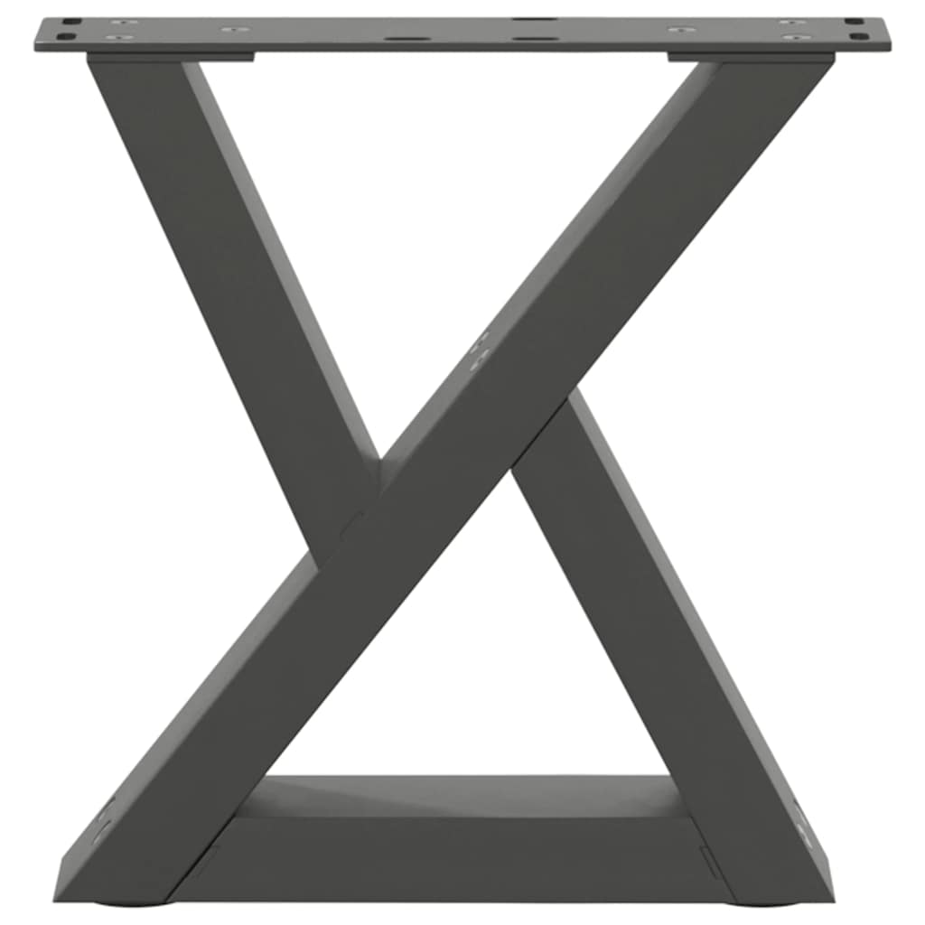 Kavos staliuko kojos, 2 vnt., antracito spalvos, 40x(30 - 31,3) cm, plienas - Namų Idėja