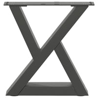Kavos staliuko kojos, 2 vnt., antracito spalvos, 40x(30 - 31,3) cm, plienas - Namų Idėja