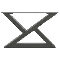 Kavos staliuko kojos, 2 vnt., antracito spalvos, 50x(30 - 31,3) cm, plienas - Namų Idėja