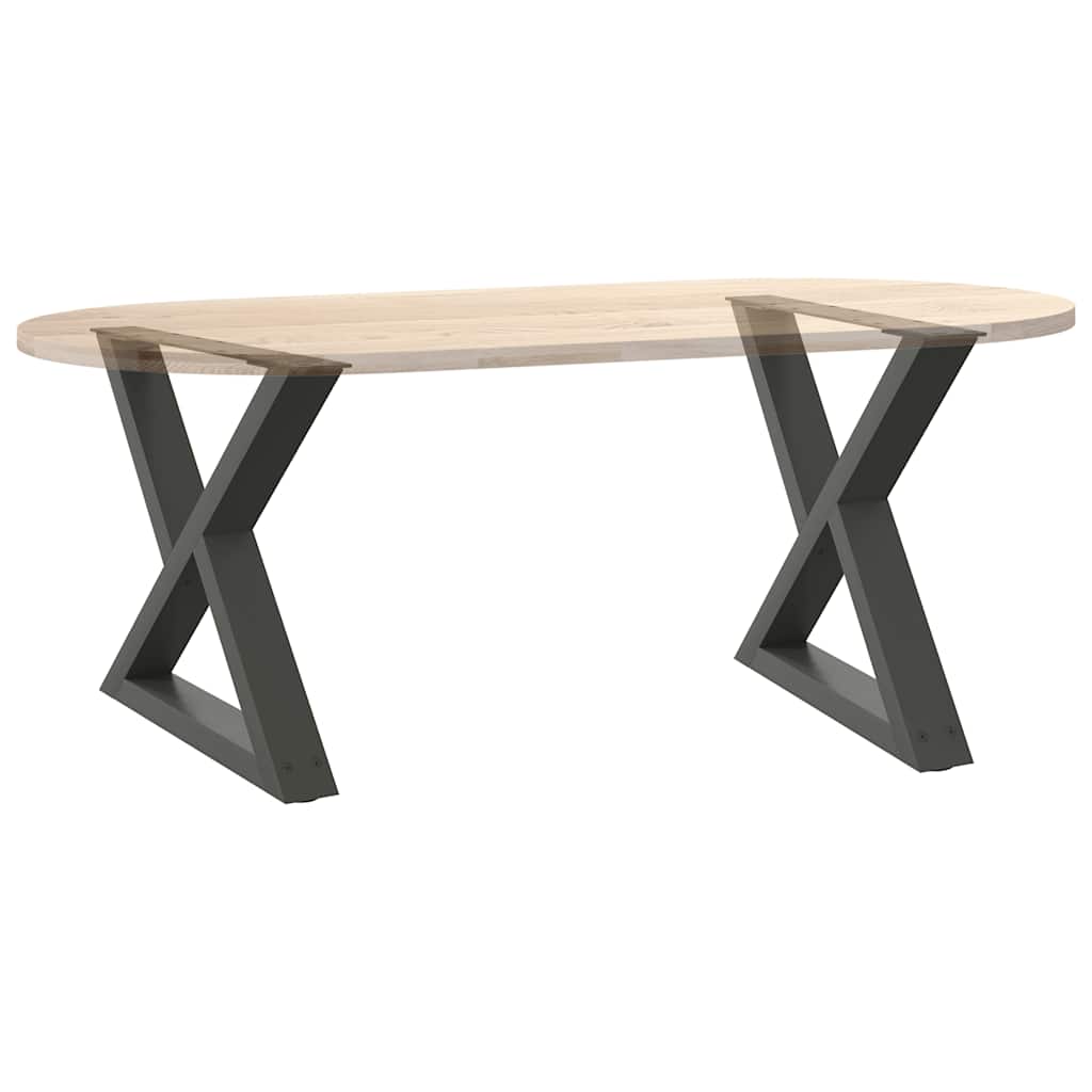 Kavos staliuko kojos, 2 vnt., antracito spalvos, 60x(42 - 43,3) cm, plienas - Namų Idėja