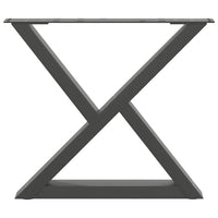 Kavos staliuko kojos, 2 vnt., antracito spalvos, 60x(42 - 43,3) cm, plienas - Namų Idėja