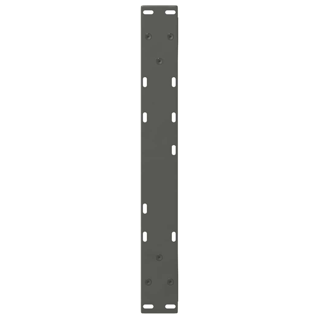 Kavos staliuko kojos, 2 vnt., antracito spalvos, 60x(42 - 43,3) cm, plienas - Namų Idėja