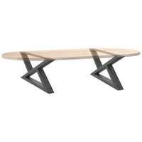 Kavos staliuko kojos, 2 vnt., antracito spalvos, 70x(30 - 31,3) cm, plienas - Namų Idėja