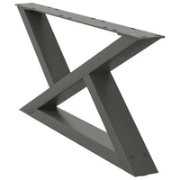 Kavos staliuko kojos, 2 vnt., antracito spalvos, 70x(30 - 31,3) cm, plienas - Namų Idėja