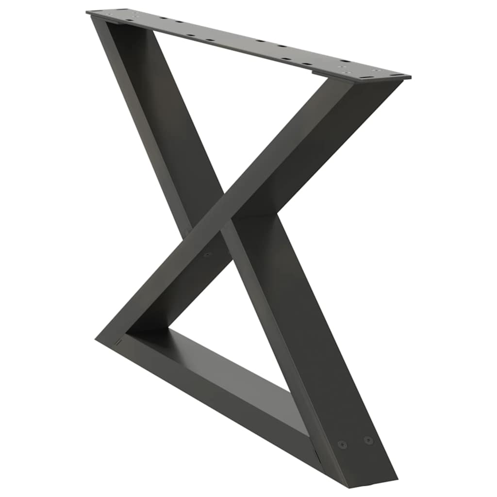 Kavos staliuko kojos, 2 vnt., antracito spalvos, 70x(42 - 43,3) cm, plienas - Namų Idėja