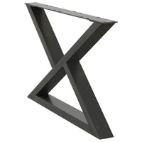 Kavos staliuko kojos, 2 vnt., antracito spalvos, 70x(42 - 43,3) cm, plienas - Namų Idėja