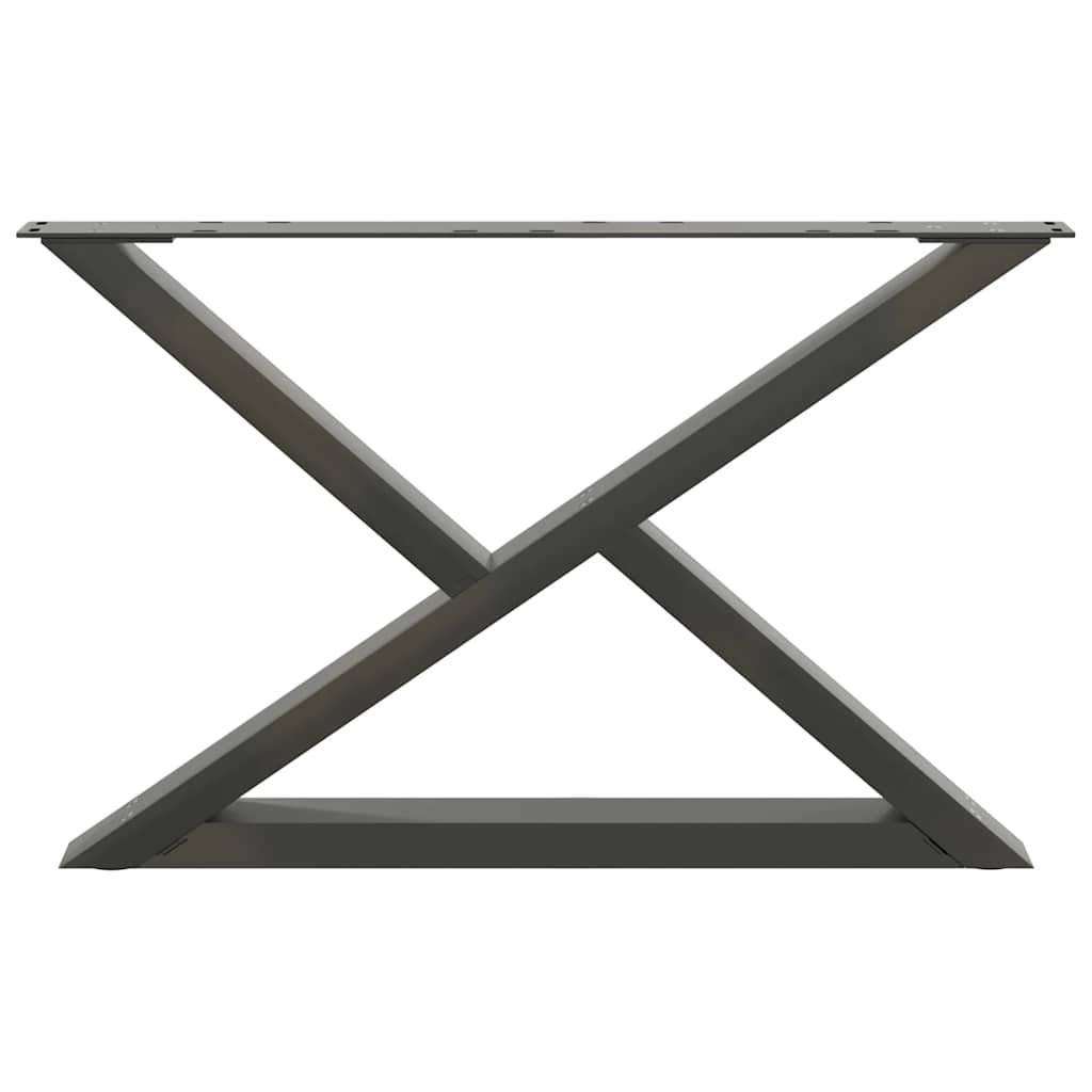 Kavos staliuko kojos, 2 vnt., antracito spalvos, 70x(42 - 43,3) cm, plienas - Namų Idėja