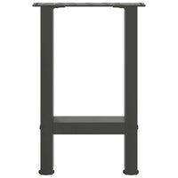 Kavos staliuko kojos, antracito spalvos, 2 vnt., 28x(42 - 43) cm, plienas - Namų Idėja