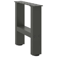 Kavos staliuko kojos, antracito spalvos, 2 vnt., 30x(30 - 31) cm, plienas - Namų Idėja