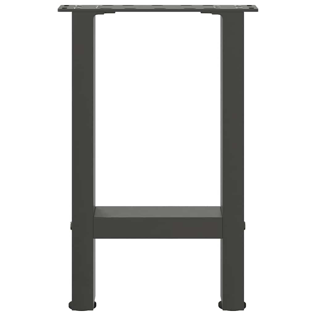 Kavos staliuko kojos, antracito spalvos, 2 vnt., 38x(42 - 43) cm, plienas - Namų Idėja