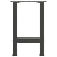 Kavos staliuko kojos, antracito spalvos, 2 vnt., 38x(42 - 43) cm, plienas - Namų Idėja