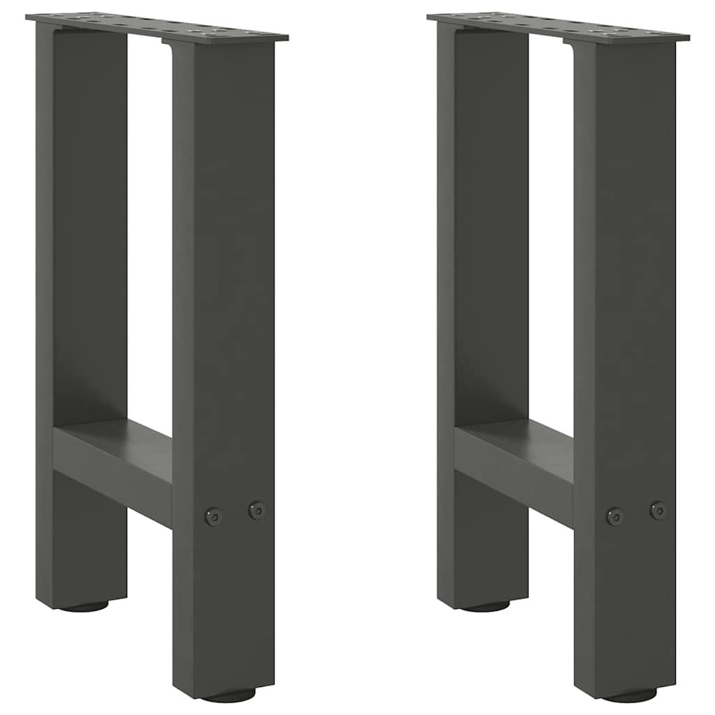 Kavos staliuko kojos, antracito spalvos, 2 vnt., 38x(42 - 43) cm, plienas - Namų Idėja