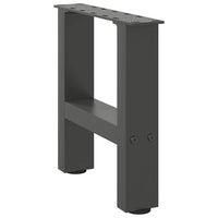 Kavos staliuko kojos, antracito spalvos, 2 vnt., 40x(30 - 31) cm, plienas - Namų Idėja