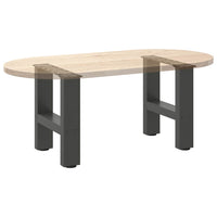 Kavos staliuko kojos, antracito spalvos, 2 vnt., 40x(30 - 31) cm, plienas - Namų Idėja