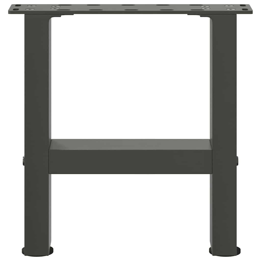 Kavos staliuko kojos, antracito spalvos, 2 vnt., 40x(30 - 31) cm, plienas - Namų Idėja