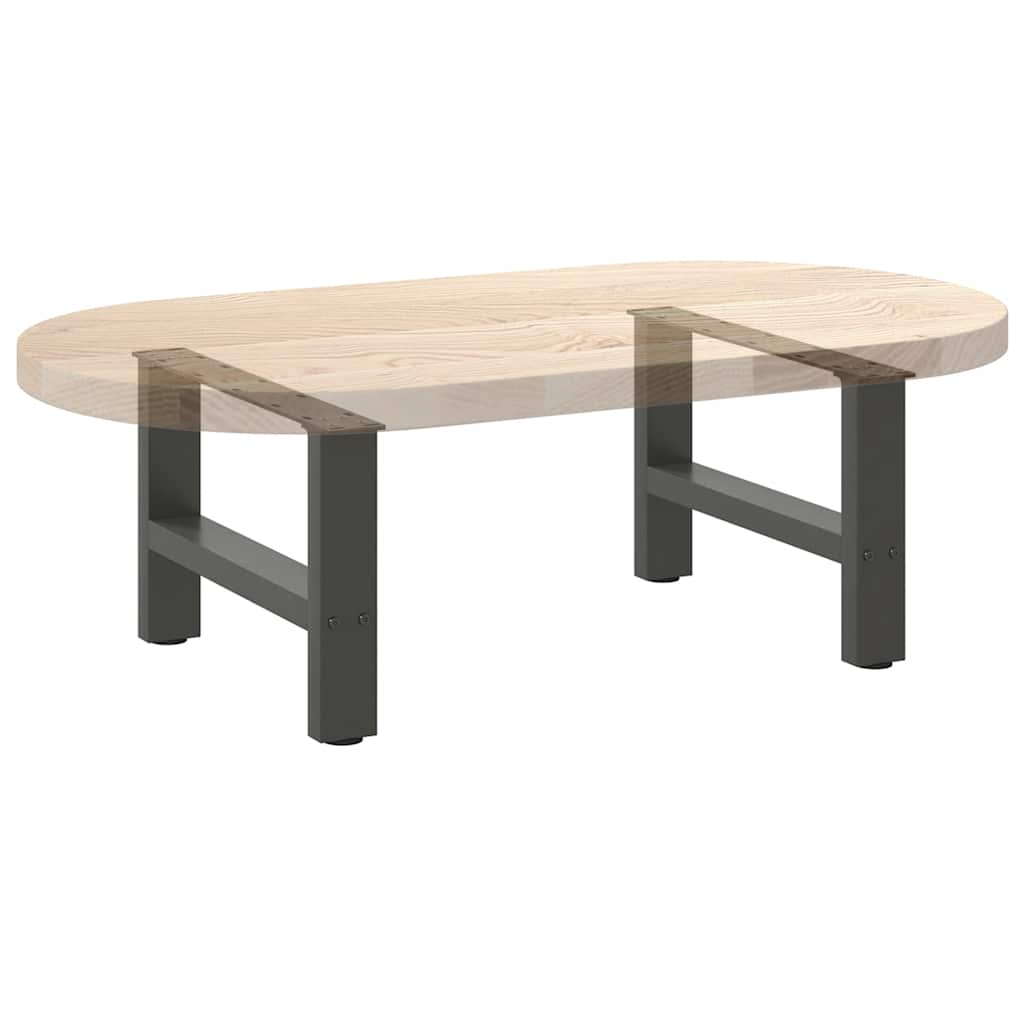 Kavos staliuko kojos, antracito spalvos, 2 vnt., 50x(30 - 31) cm, plienas - Namų Idėja