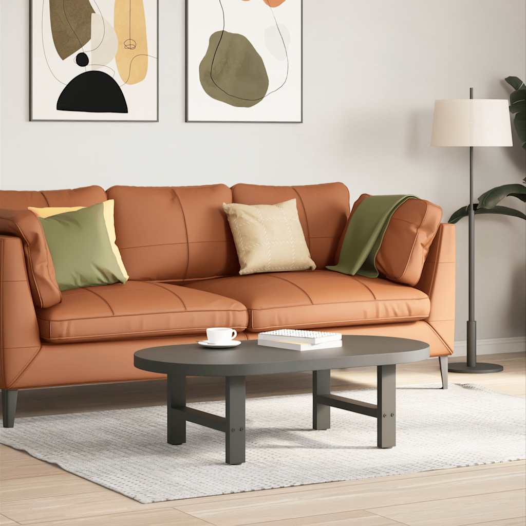 Kavos staliuko kojos, antracito spalvos, 2 vnt., 50x(30 - 31) cm, plienas - Namų Idėja
