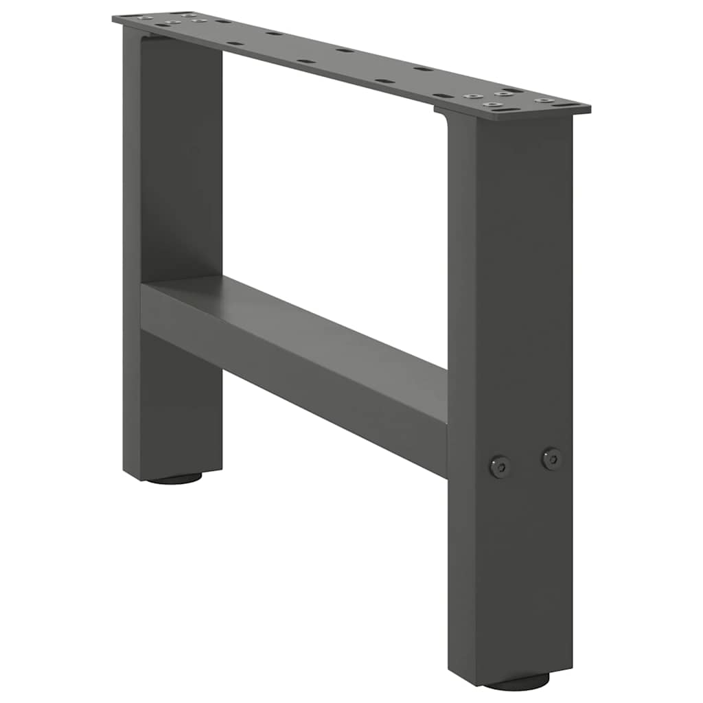 Kavos staliuko kojos, antracito spalvos, 2 vnt., 50x(30 - 31) cm, plienas - Namų Idėja