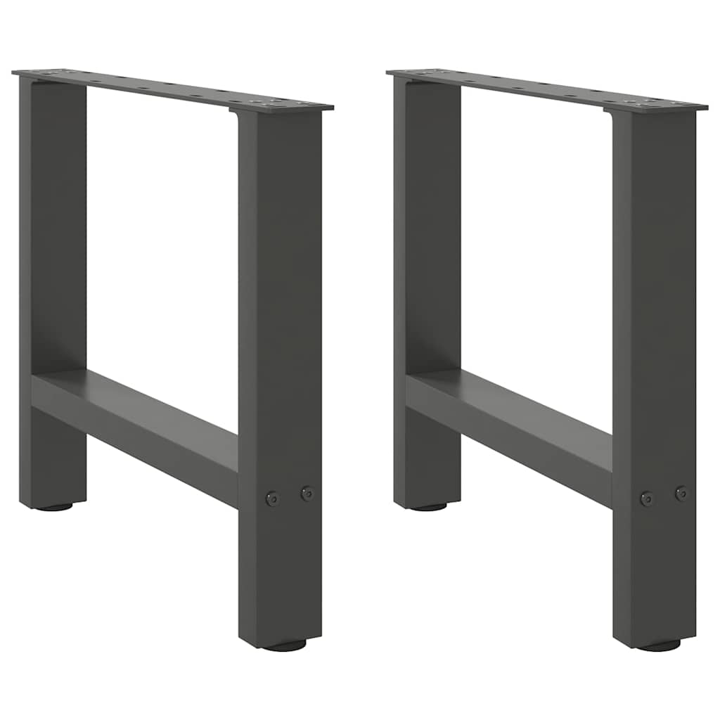 Kavos staliuko kojos, antracito spalvos, 2 vnt., 60x(42 - 43) cm, plienas - Namų Idėja