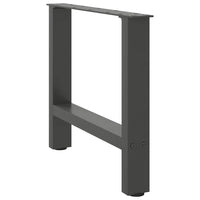 Kavos staliuko kojos, antracito spalvos, 2 vnt., 60x(42 - 43) cm, plienas - Namų Idėja