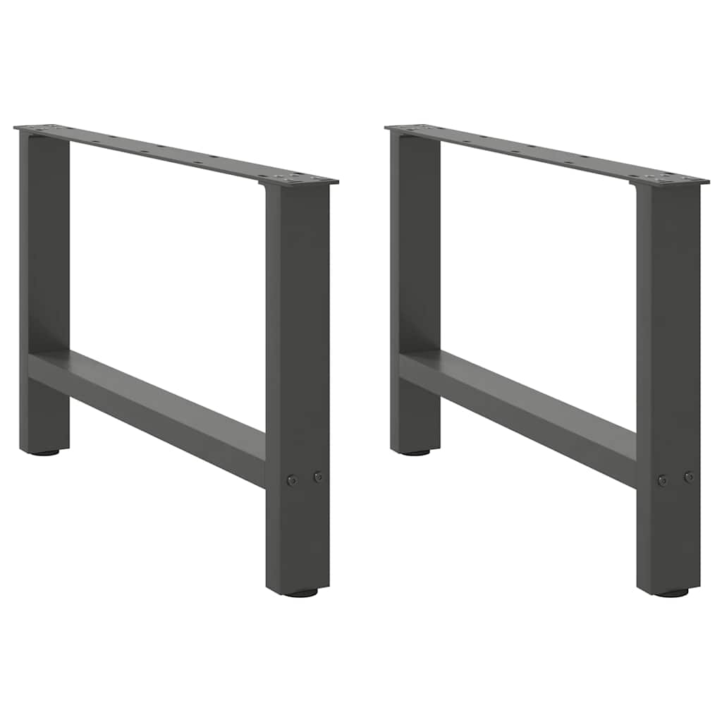 Kavos staliuko kojos, antracito spalvos, 2 vnt., 70x(42 - 43) cm, plienas - Namų Idėja