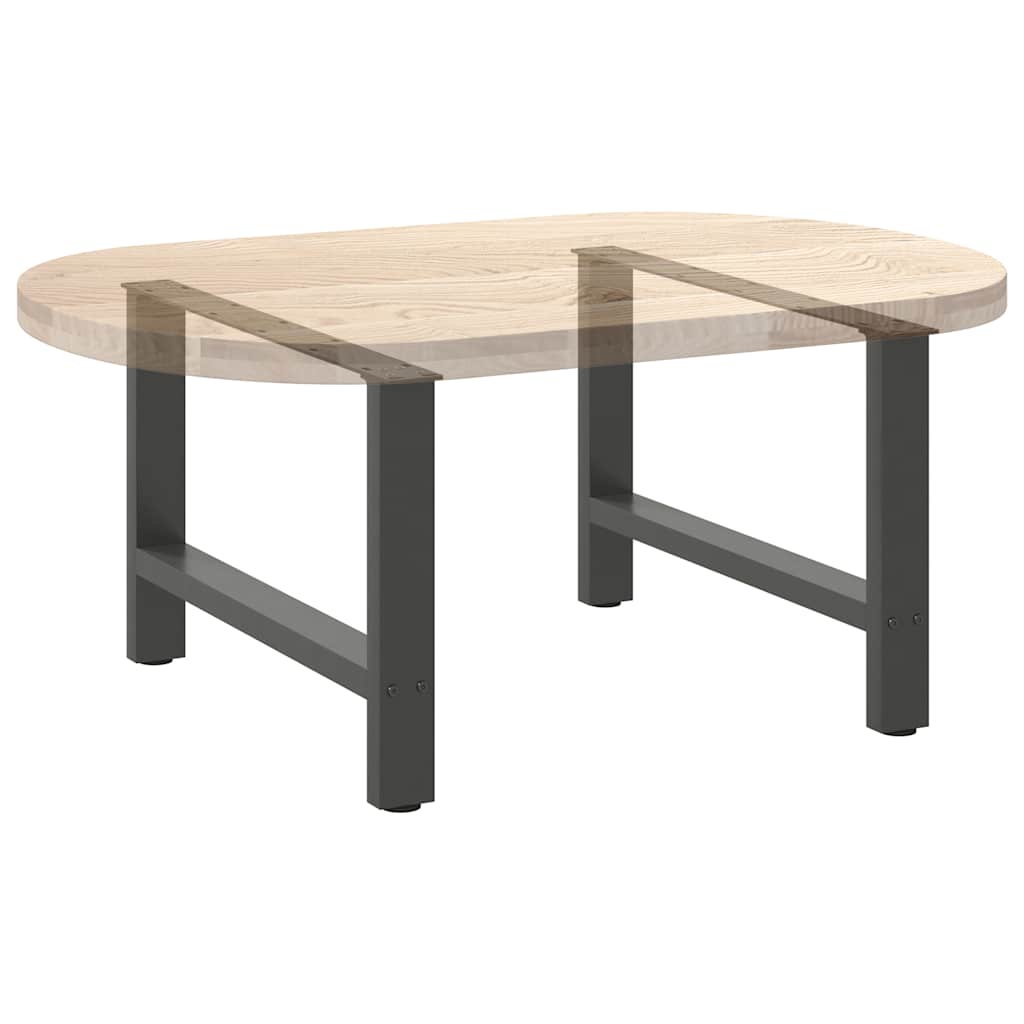 Kavos staliuko kojos, antracito spalvos, 2 vnt., 70x(42 - 43) cm, plienas - Namų Idėja