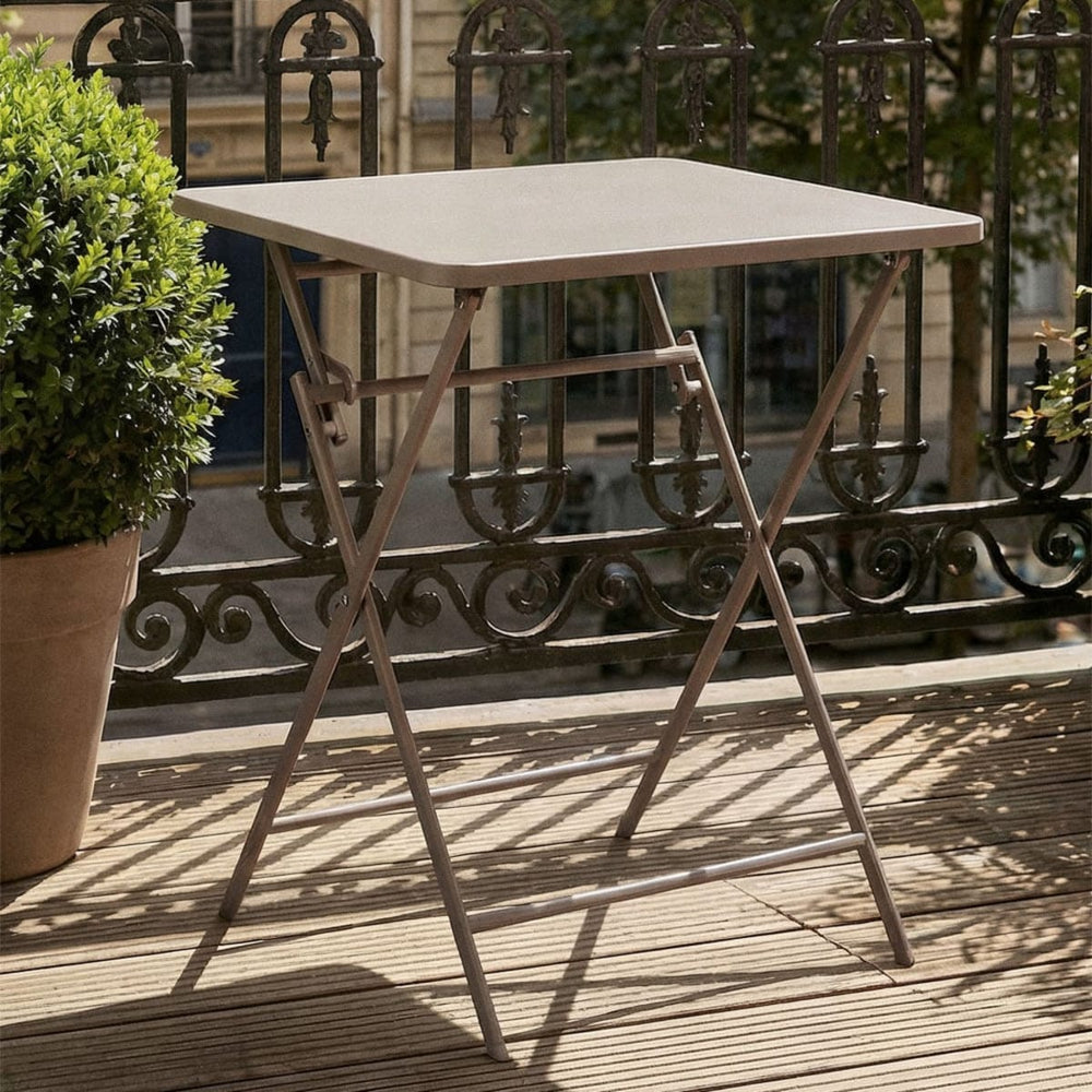 Outdoor table TAMARIT, square, mocha brown