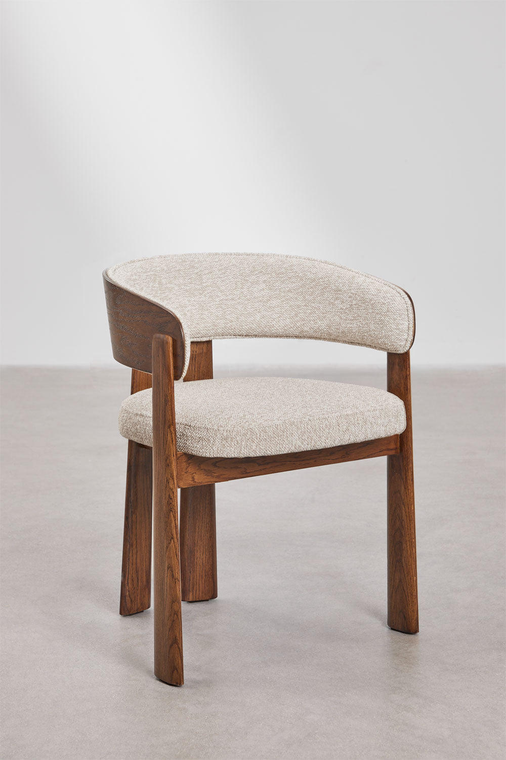Chair OLENA, bouclé cream sand color