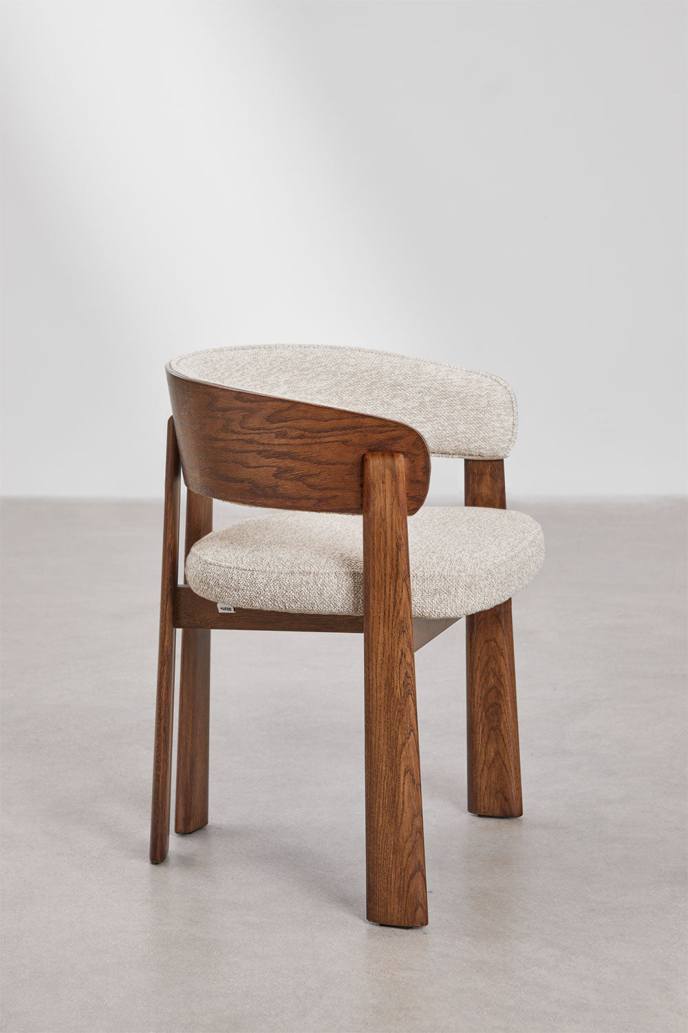 Chair OLENA, bouclé cream sand color