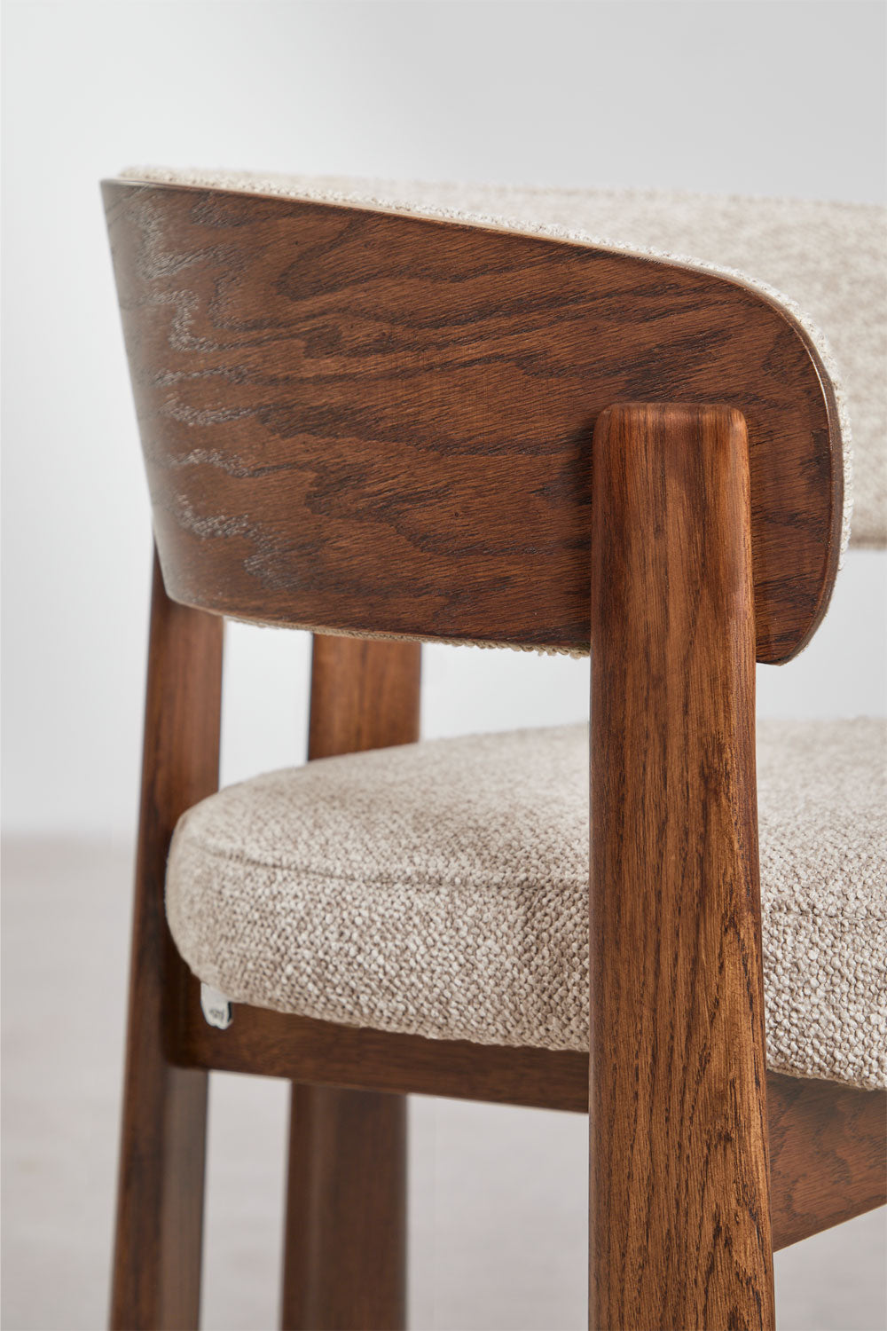 Chair OLENA, bouclé cream sand color