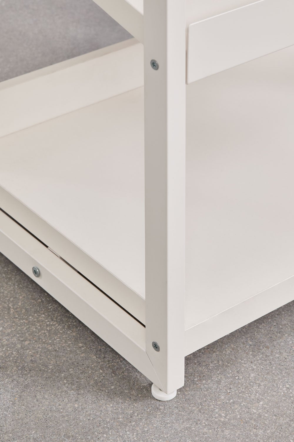 CENEUNO 4-part modular open wardrobe with shoe racks, metal