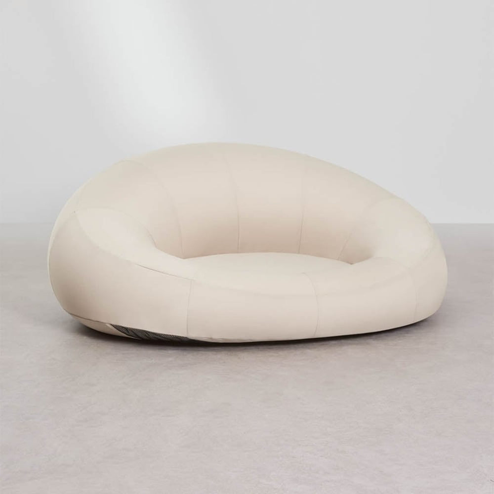 Outdoor island TARAVAI, inflatable, oval, cream