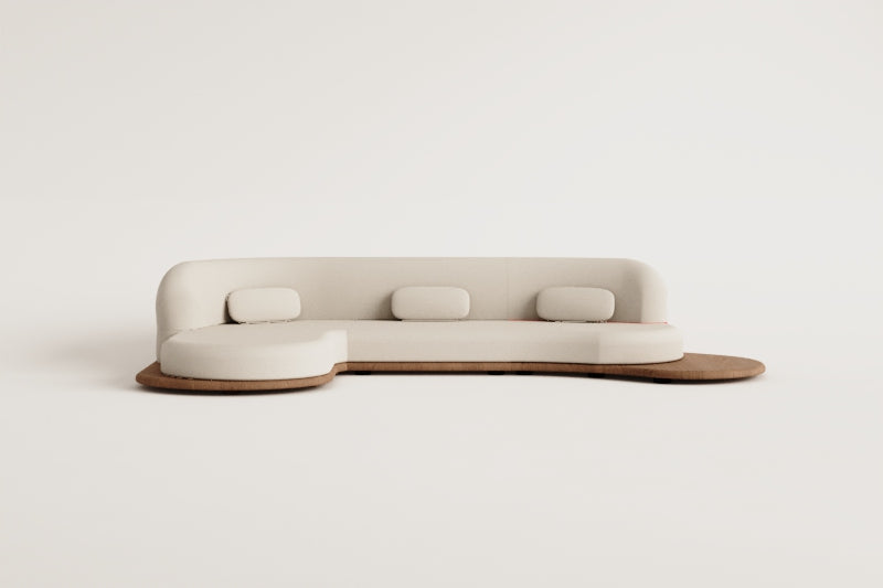 NEXO sofa, 3-seater with left-hand chaise lounge